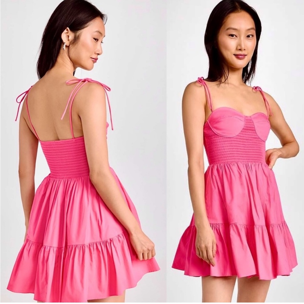 STAUD Landry Mini Dress in Plumeria Sz XS
